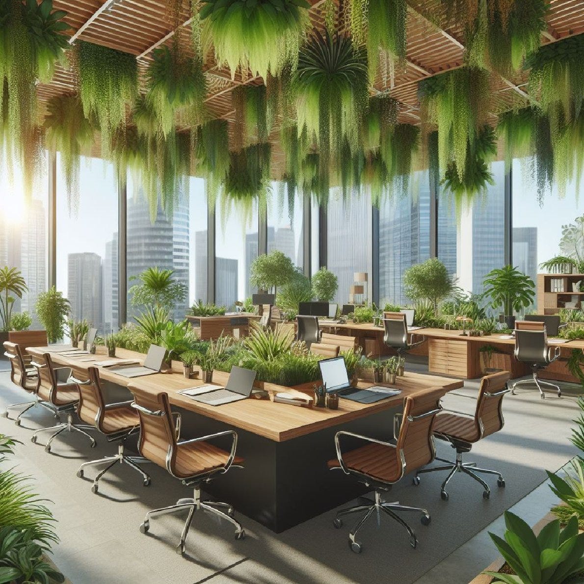 Biophilic design wellness center healing architecture cow creek employee influence