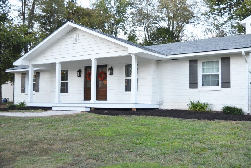 Porch exterior brick makeover beneath shutters decking beneathmyheart roundup batten together homestoriesatoz renovations Porch exterior brick makeover beneath shutters decking beneathmyheart roundup batten together homestoriesatoz renovations