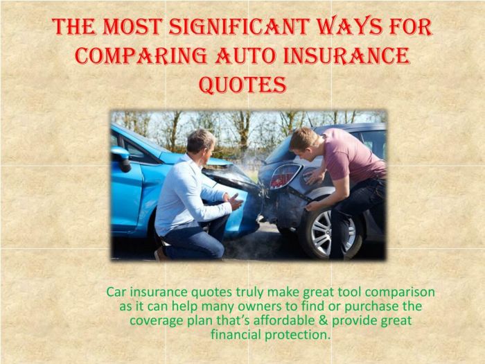 PPT - The Most Significant Ways for Comparing Auto Insurance Quotes ...